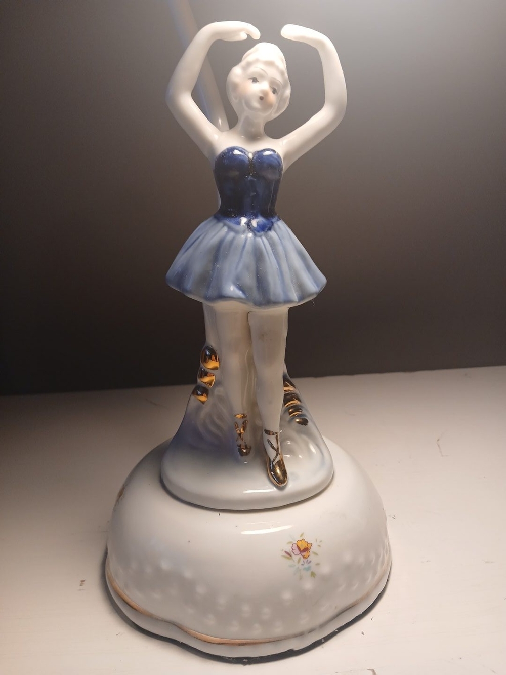 1950s-70s Porcelain Ballerina Figurine Porcelain/Ceramic Lamp